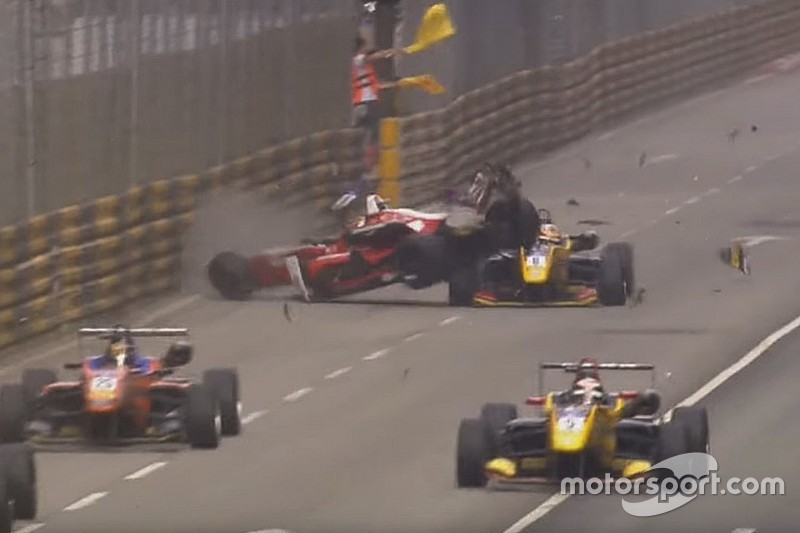 Crash Macau gebruikt als voorbeeld in F1-presentatie over halo