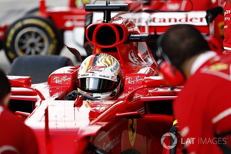 Ferrari lleva un importante paquete de mejoras en el coche de Vettel