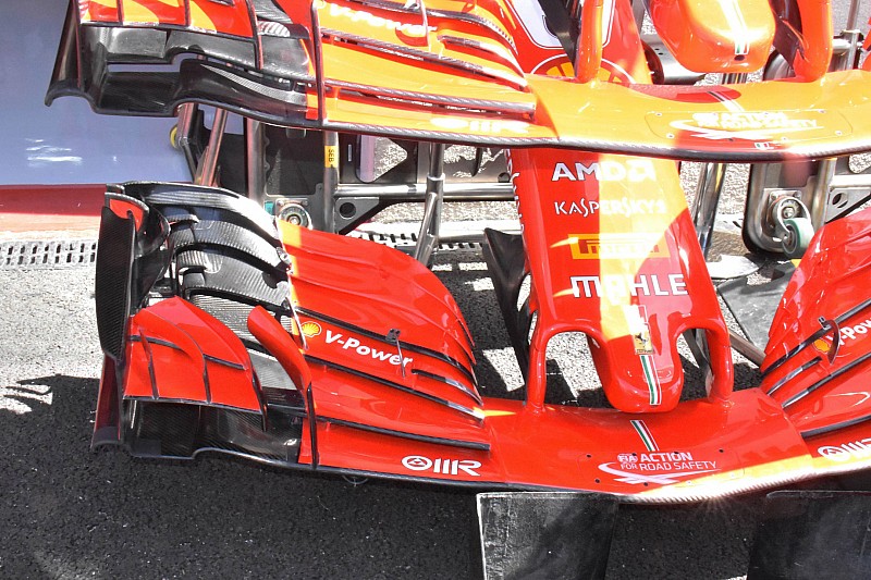 Ferrari: ecco la nuova ala anteriore sulla SF71H che è basata anche su vecchie soluzioni