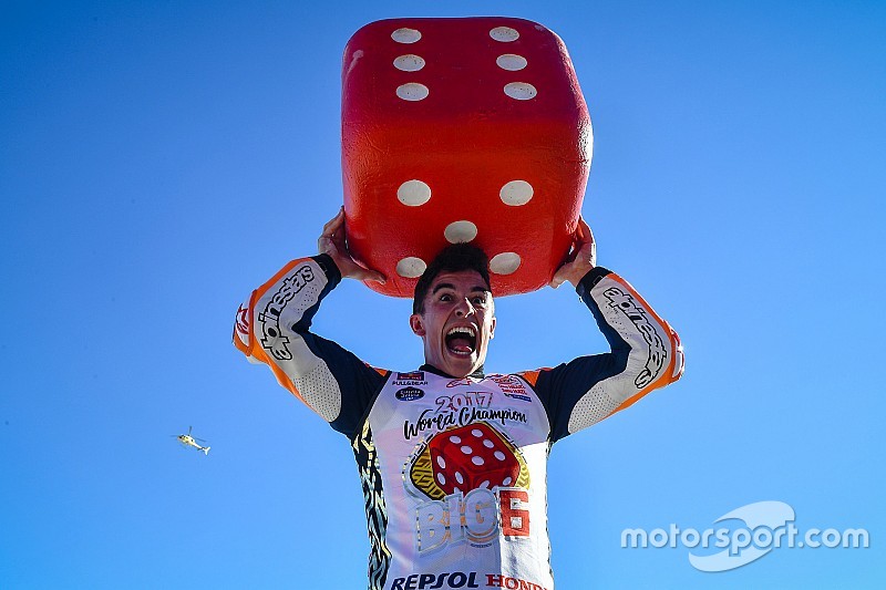 Fotostrecke: So feiert Marc Marquez den MotoGP-Titel 2017