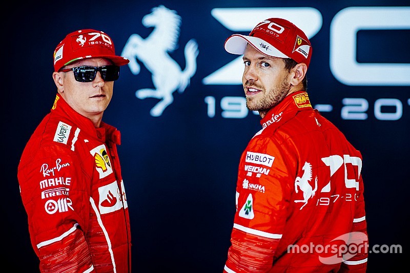 VIDEO: Vettel y Raikkonen manejan un Alfa Romeo con motor Ferrari