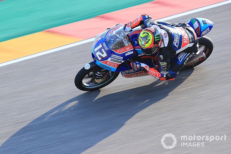 Moto3 Aragon: Bezzecchi snelste in warm-up, veel gridstraffen na kwalificatie