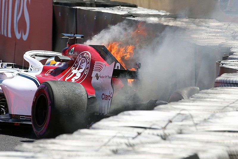 Formel 1 2018 Frankreich: Feuerunfall beendet erstes Training!