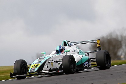 F4 racer Monger suffers leg injuries in horror Donington crash