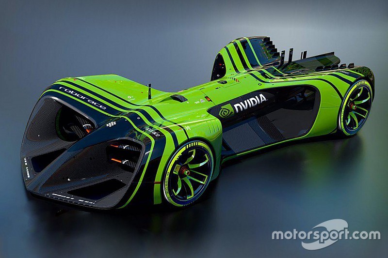 Roborace onhult afmetingen coureurloze auto en AI-partner