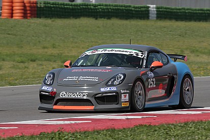 De Castro sulla Cayman GT dell'Ebimotors a Vallelunga