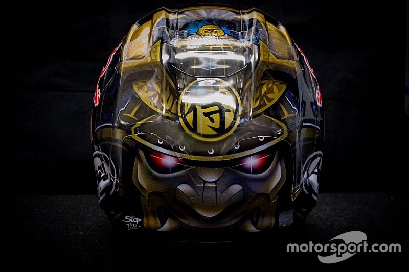 GALERIA: Inspirado em samurai, Pedrosa revela casco novo
