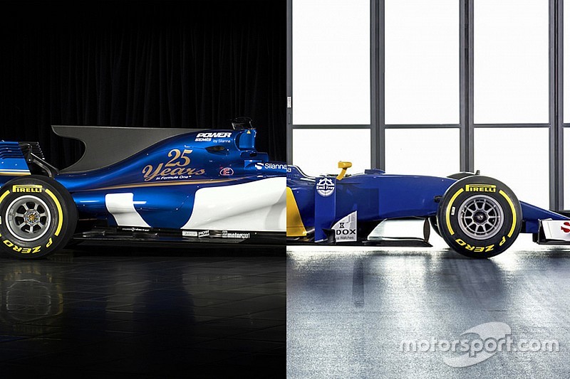 Vergelijking: Sauber in 2016 en 2017