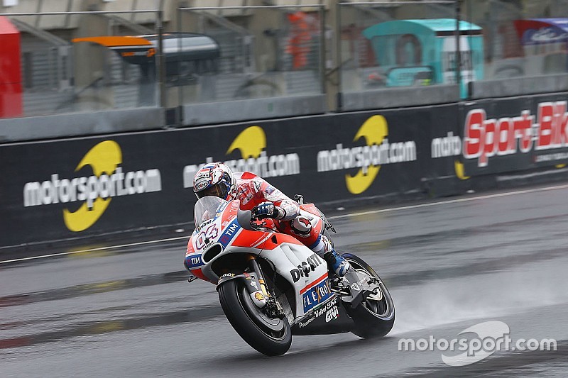 Le Mans MotoGP 2. antrenman: Yağmurda Dovizioso lider