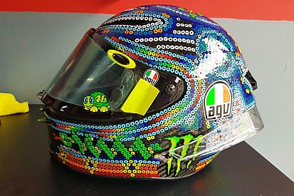 Rossi se inspira na arte Huichol para desenho de capacete