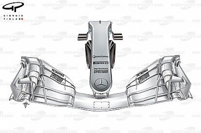 Tech analysis: Mercedes' radical approach to nose upgrades