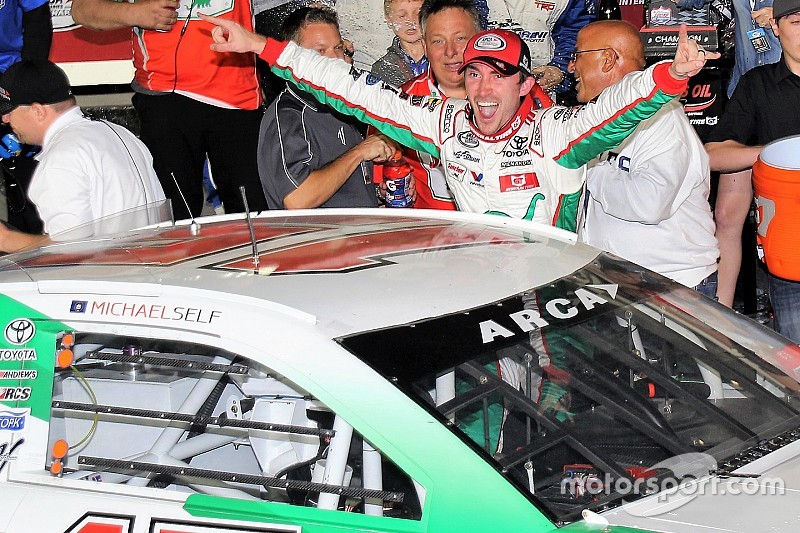 Michael Self escapes carnage, wins ARCA season-opener at Daytona