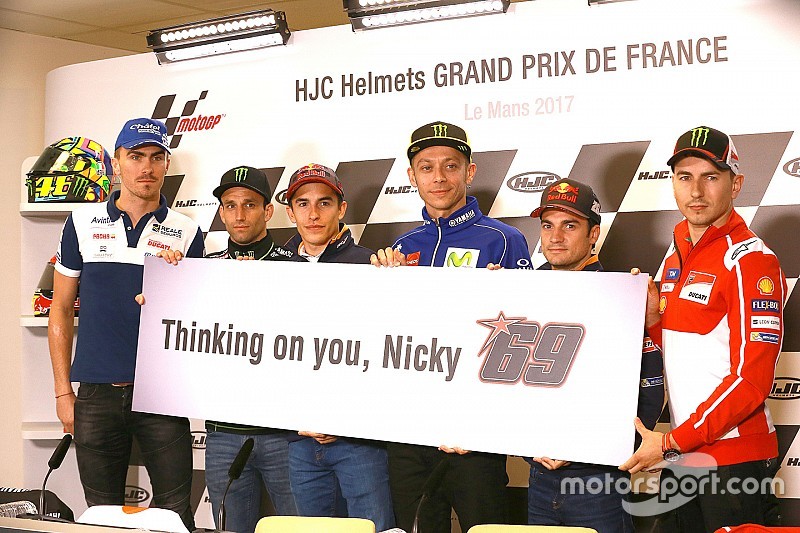 Le Mans: il mondo della MotoGP si stringe attorno a Nicky Hayden