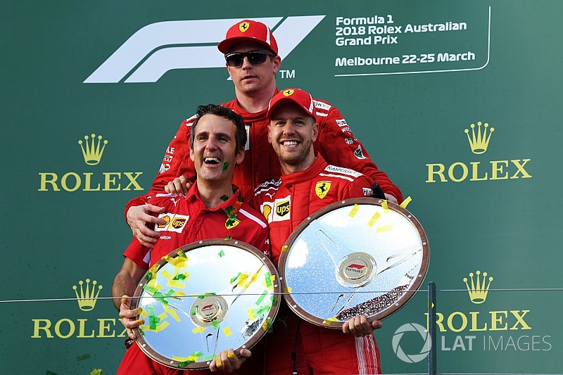 El presidente de Ferrari celebra: