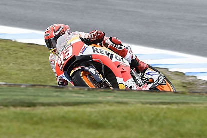 Australian MotoGP: Marquez fastest in wet warm-up