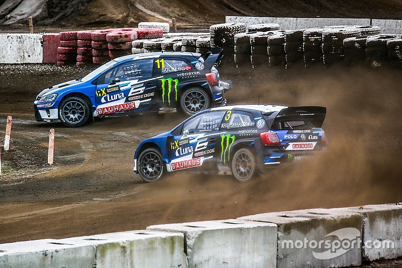 Кристофферссон выиграл третью подряд гонку в WorldRX