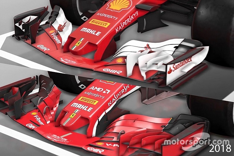 VIDEO: cómo el Ferrari F1 2018 se diferencia de su predecesor