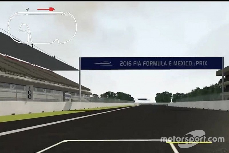 Una splendida simulazione del Mexico City ePrix
