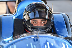Juan Pablo Montoya testing the 2018 Chevrolet IndyCar