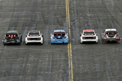 Guy Wilks, Loco World RX Team, VW Polo; Reinis Nitiss, EKS, Audi S1 EKS RX Quattro; Jean-Baptiste Du