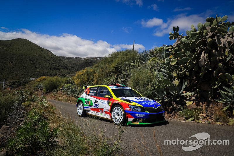 Tibor Erdi, Szabolcs Kovacs, Skoda Fabia R5, FIA ERC, Rally Islas Canarias