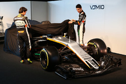 Sergio Pérez, Sahara Force India F1 y su compañero Esteban Ocon, Sahara Force India F1 Team revelan