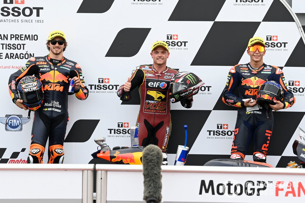 Sam Lowes, Marc VDS Racing Team, Remy Gardner, Red Bull KTM Ajo, Raul Fernandez, Red Bull KTM Ajo