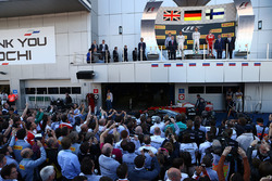 Podium: winnaar Nico Rosberg, Mercedes AMG F1 Team,tweede Lewis Hamilton, Mercedes AMG F1 Team, derd