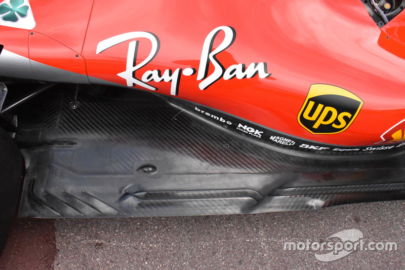 Днище Ferrari SF71H