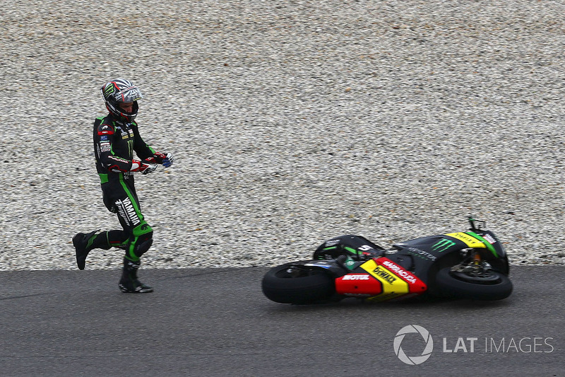 Johann Zarco, Monster Yamaha Tech 3 choque