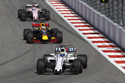 Felipe Massa, Williams FW40, Daniel Ricciardo, Red Bull Racing RB13, Sergio Perez, Sahara Force Indi