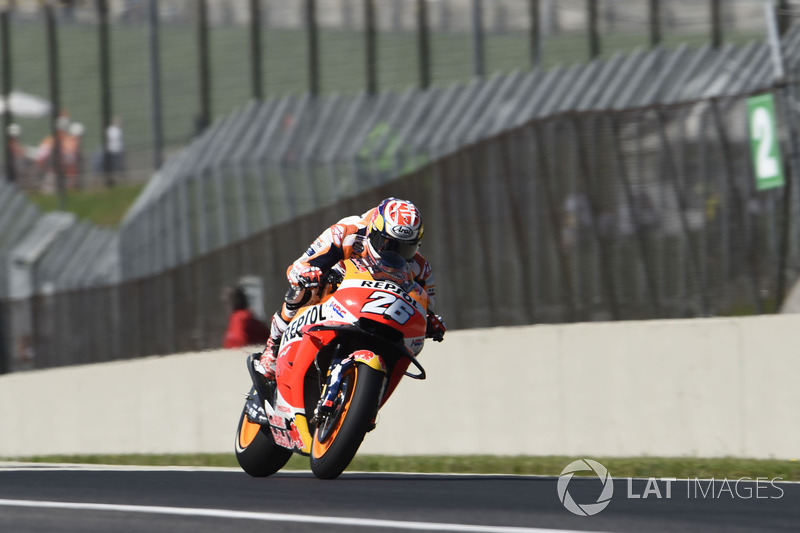 Dani Pedrosa: “Basicamente eu toquei na roda traseira de Bautista e depois perdi a frente, e minha moto derrubou Nakagami”