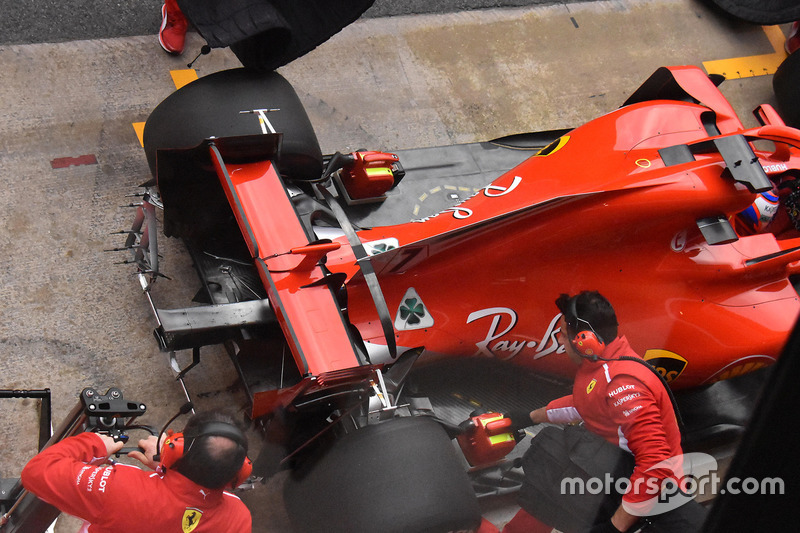 Ferrarri SF71H, arka bölüm