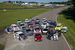 Gruppenfoto: Autos der Rallycross-WM 2017 am Lydden Hill Circuit