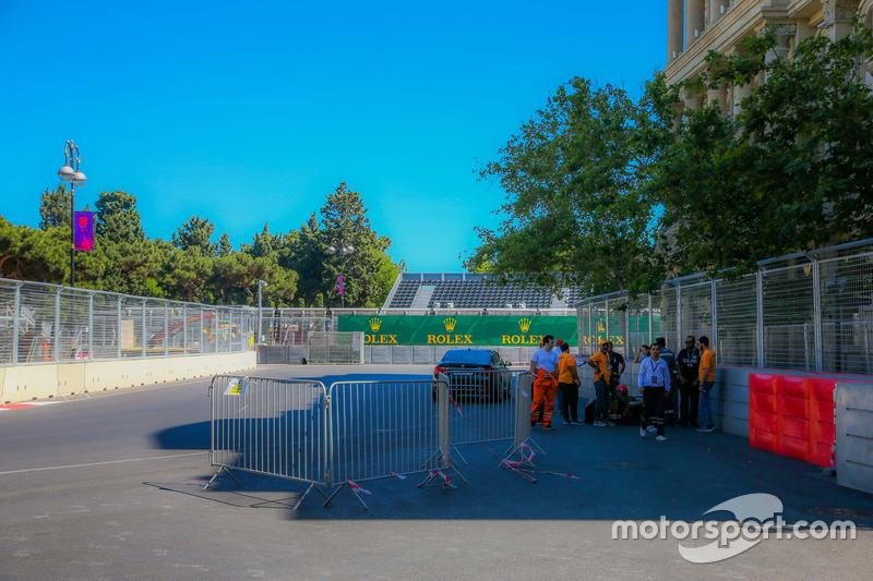 Baku, la curva 5 del circuito cittadino