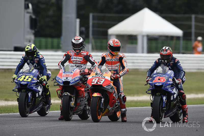 Valentino Rossi, Yamaha Factory Racing, Jorge Lorenzo, Ducati Team, Marc Marquez, Repsol Honda Team, Maverick Viñales, Yamaha Factory Racing