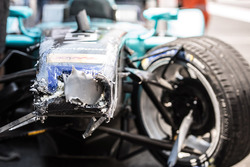 Nelson Piquet Jr., NEXTEV TCR Formula E Team car after crash