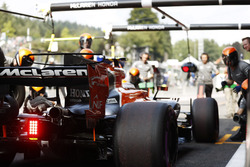 Stoffel Vandoorne, McLaren MCL32, Boxenstopptraining