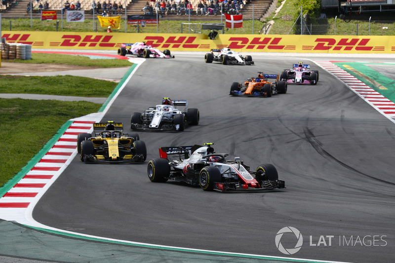 Кевін Магнуссен, Haas F1 Team VF-18, Карлос Сайнс-мол., Renault Sport F1 Team R.S. 18