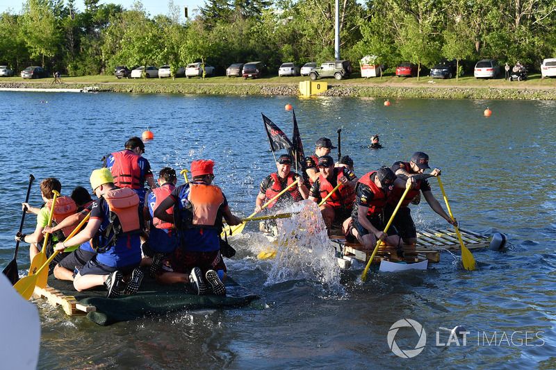 Red Bull Racing at the raft race
