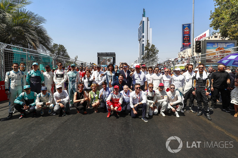 El presidente de la FIA, junto con Jean Todt, presidente de la FIA y Alejandro Agag, CEO de Fórmula E