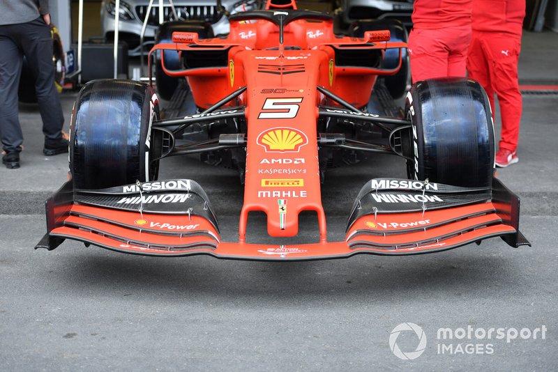 Front wing of Sebastian Vettel, Ferrari SF90