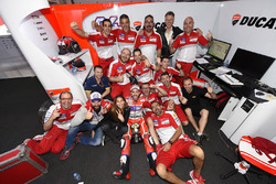 Andrea Dovizioso, Ducati Team, Ducati, con la squadra