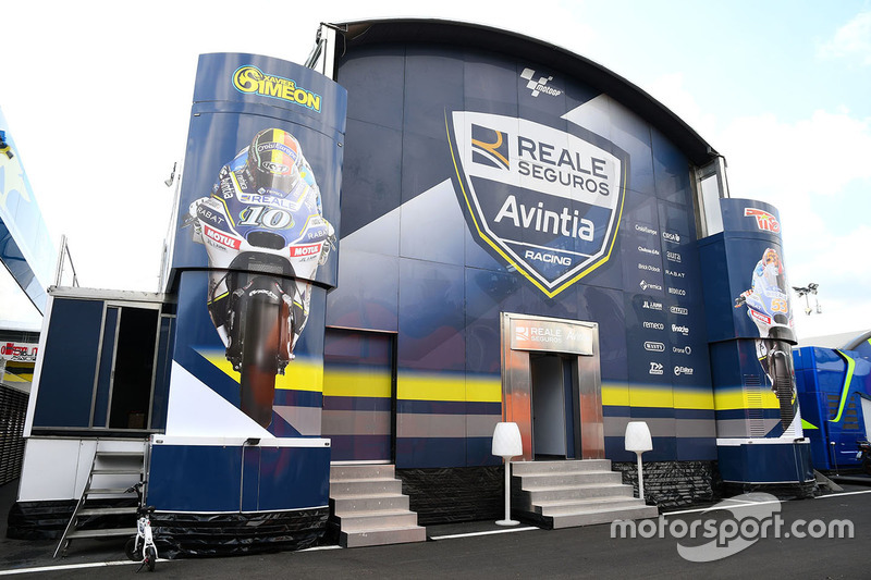 Avintia Racing motorhome
