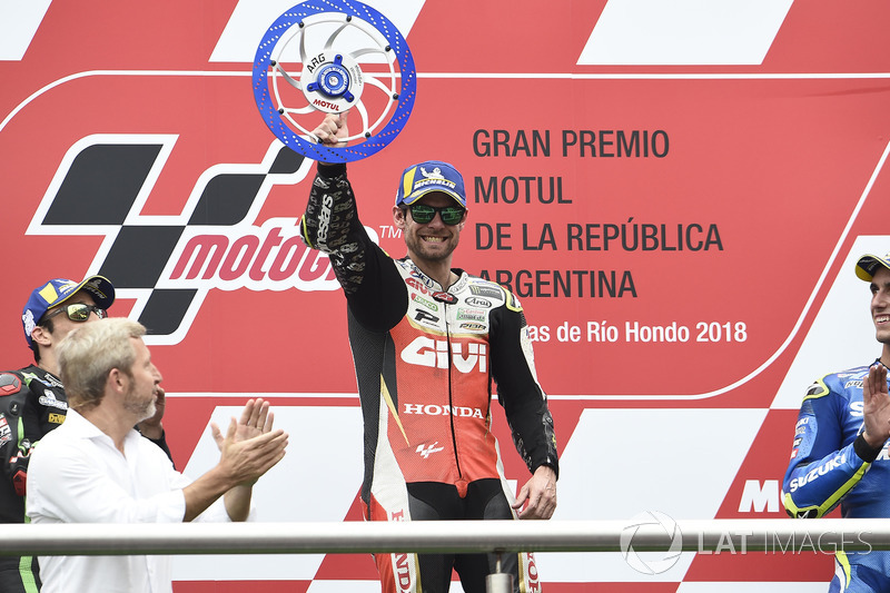 Cal Crutchlow, Team LCR Honda, vainqueur de la course