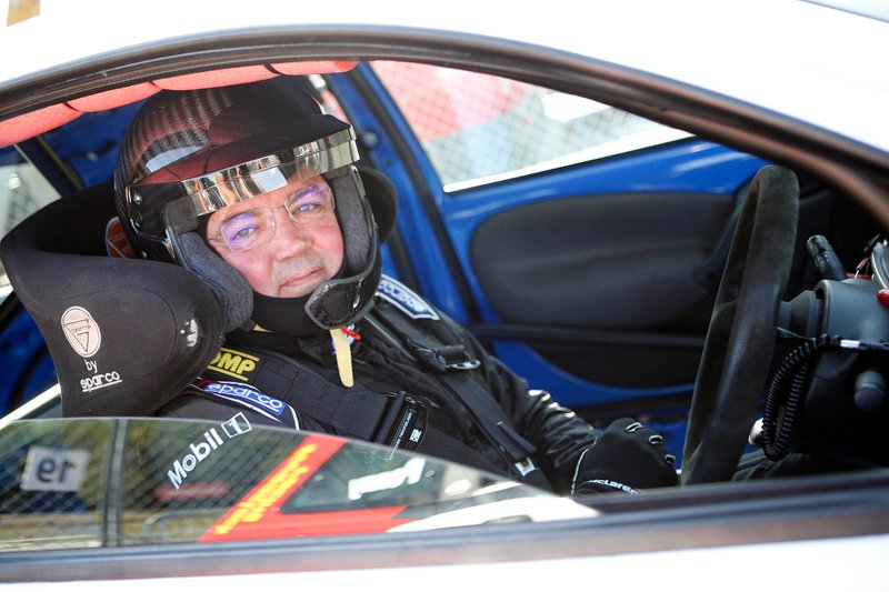 Eric Boullier in de Ford Ka.