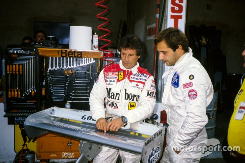 Mario Andretti with Elio de Angelis
