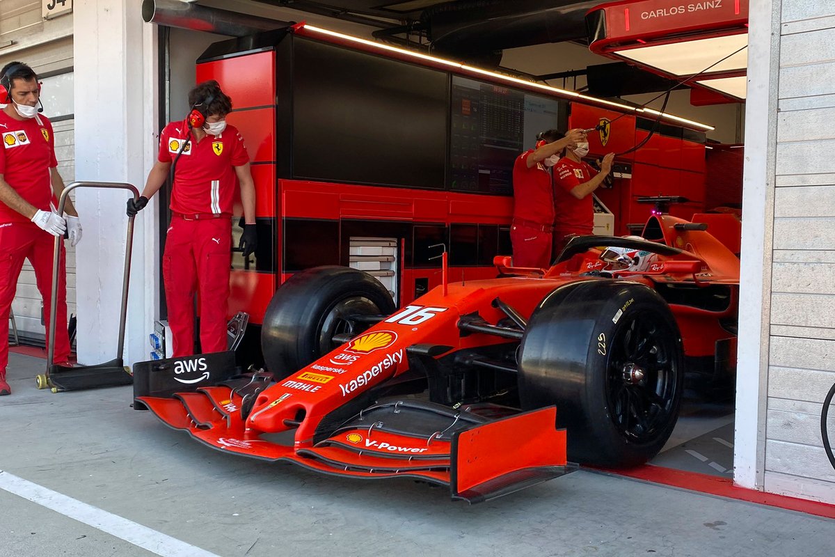 Charles Leclerc, Ferrari, Pirelli testing Hungaroring