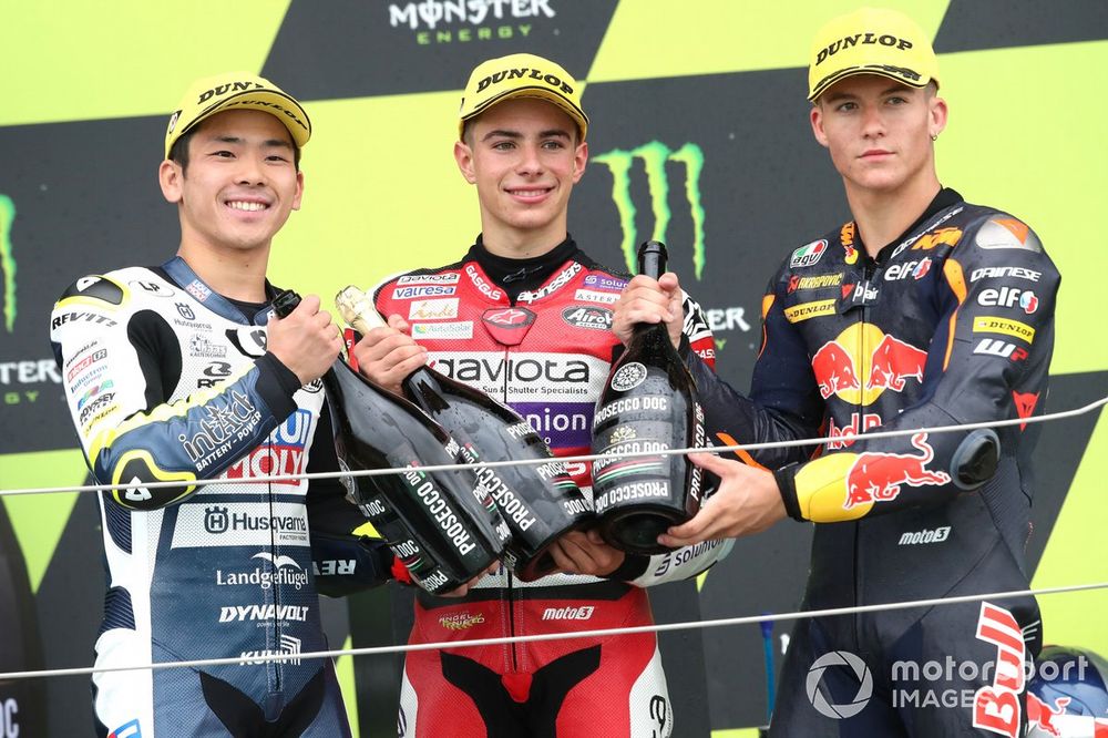 David Alonso, GasGas Aspar Team, Ayumu Sasaki, Intact GP, Daniel Holgado, Red Bull KTM Tech3