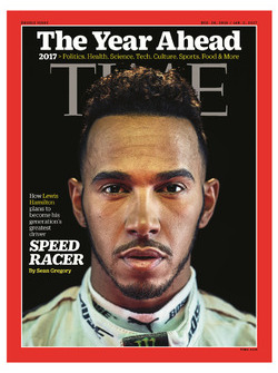Time Magazin cover with Lewis Hamilton